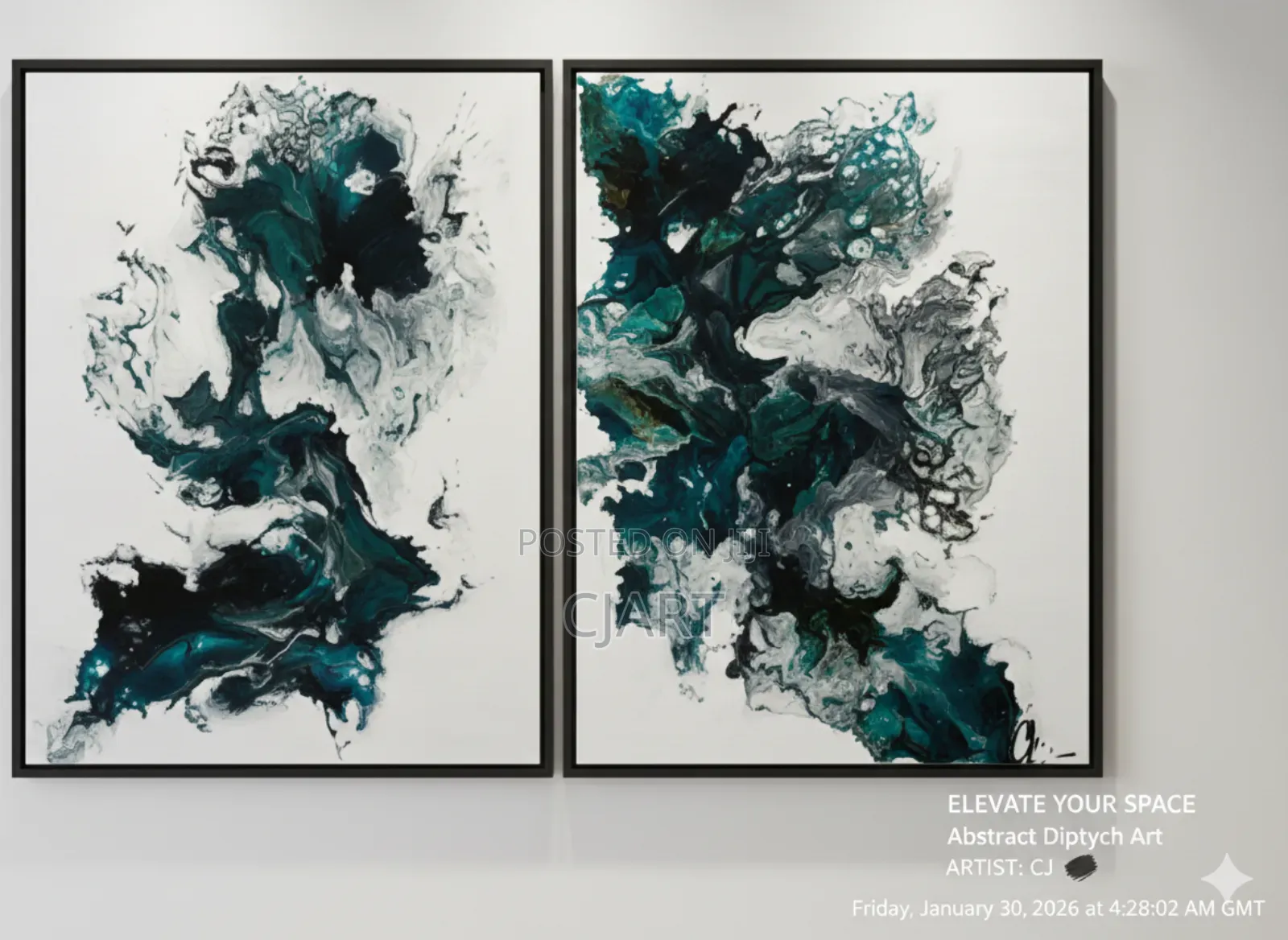 Epoxy Resin Wall Art Handmade Pre-Order Now !!