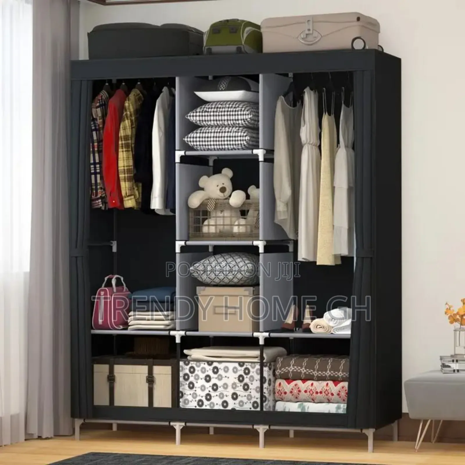 3 in 1 Foldable Wardrobe for Clothes Storage