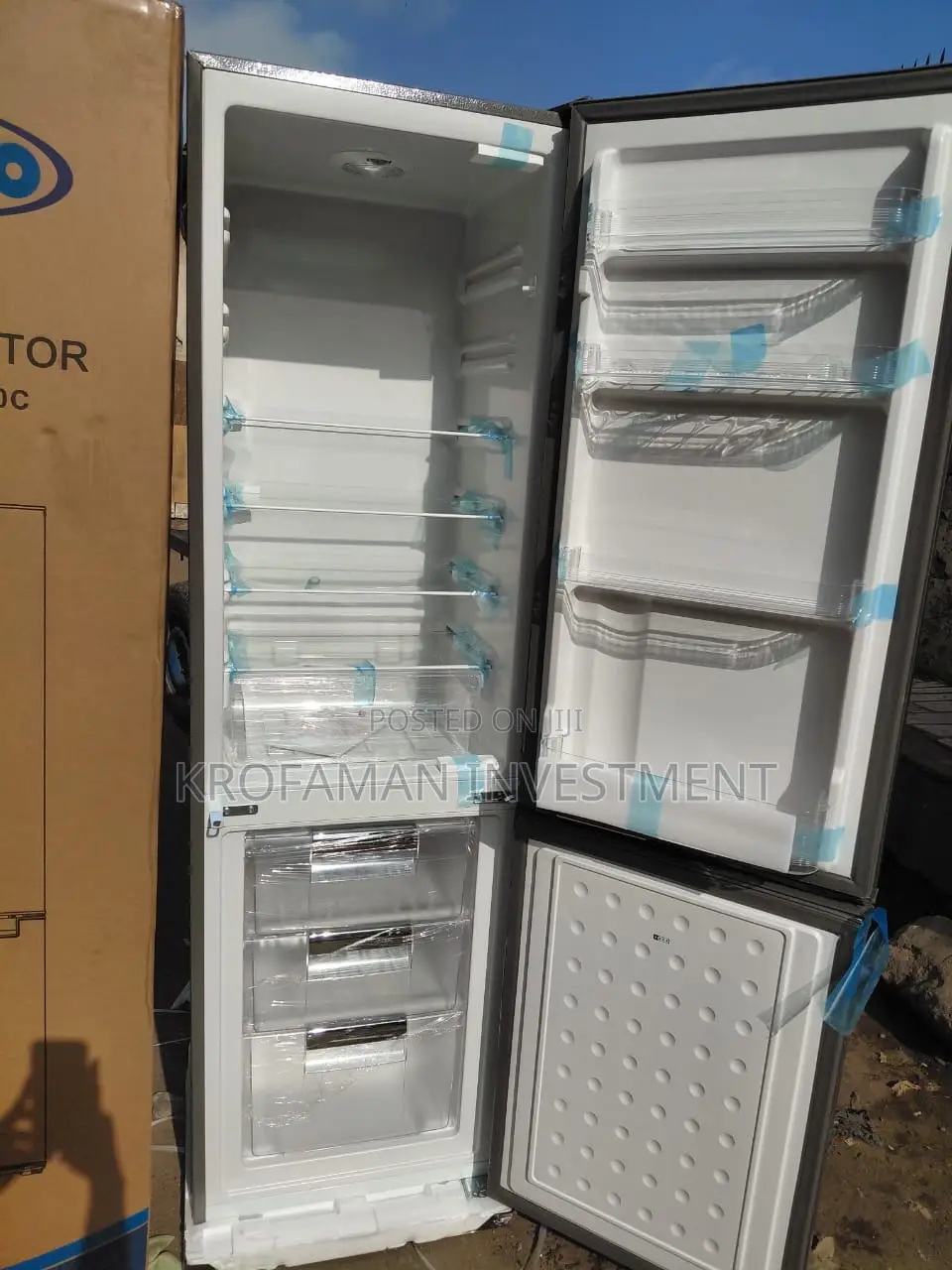 Novo 250l Bottom Freezer Fridge Combi 250c