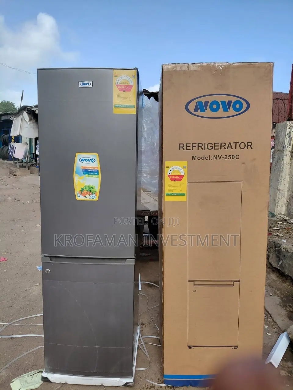 Novo 250l Bottom Freezer Fridge Combi 250c