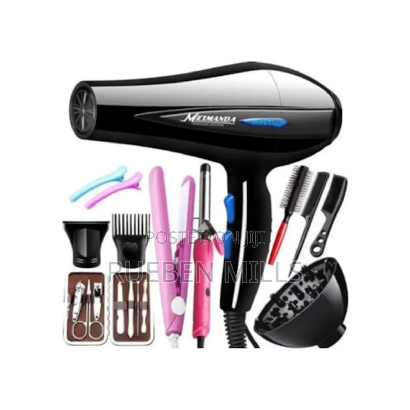 Kf BST Kf 1566 Twelve in One Hair Salon Blow Dryer Set