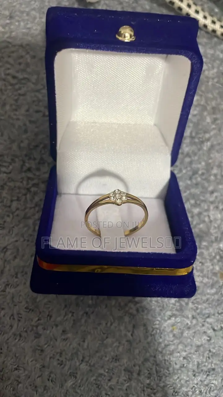 Simple Gold and Silver Promise Rings