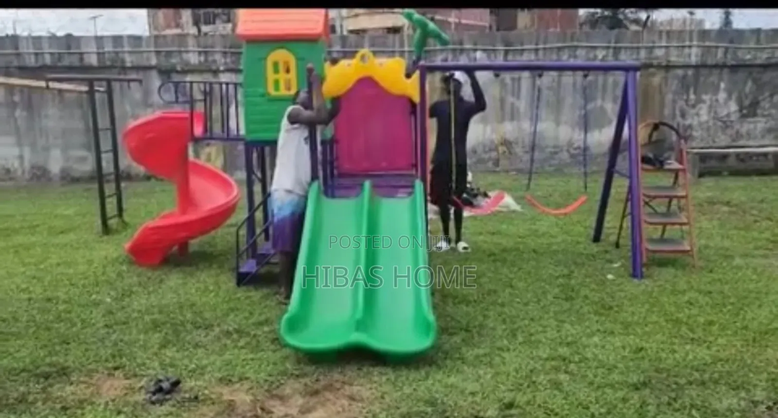 Kids Outdoor Playground Playset School Swing Slide 410*310*280cm
