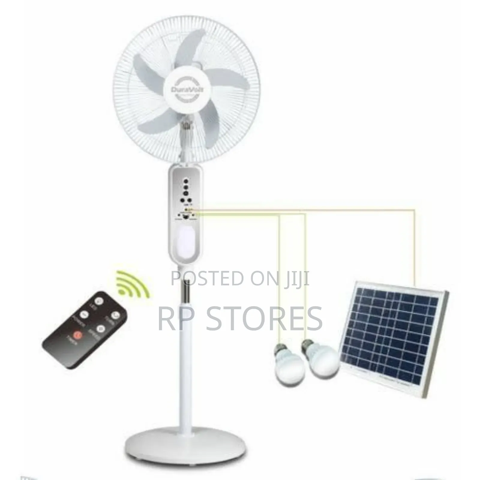 Solar Fan / Rechargeable With Solar Panel