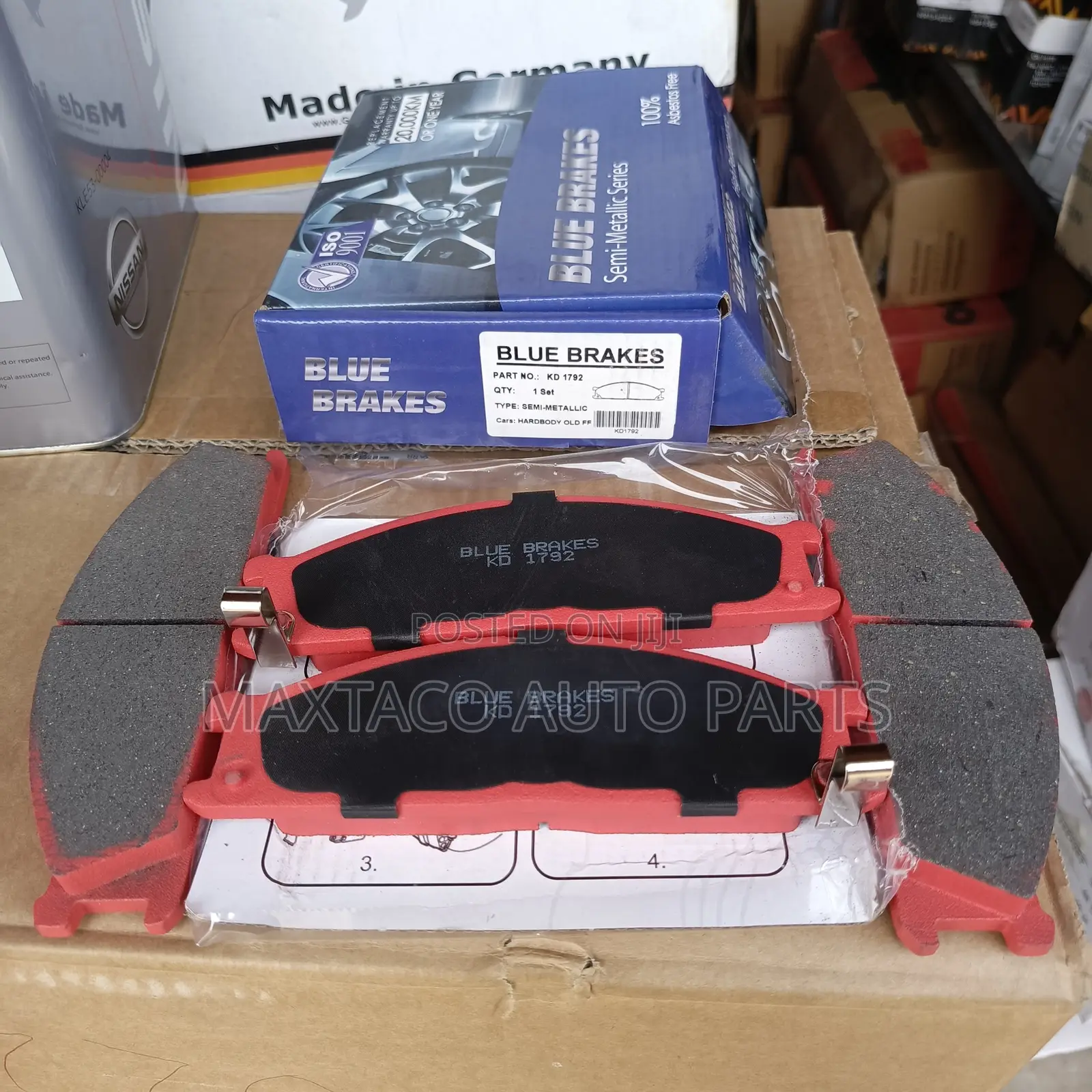 Blue Brakes Kd 5034 Brake Pad Back for H-1