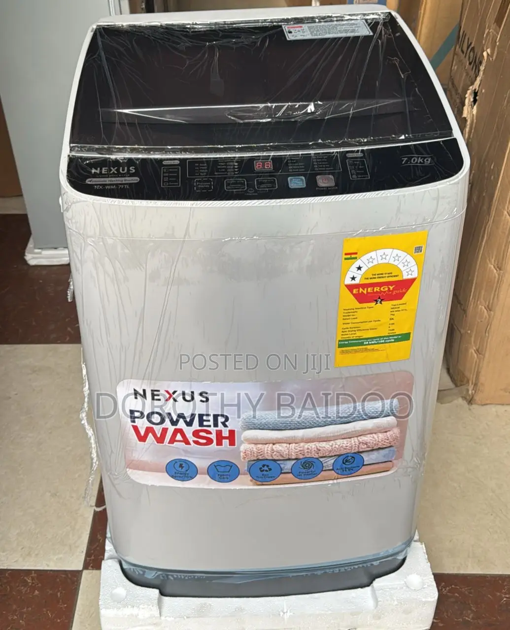 Nexus 7kg Fully Automatic Washing Machine Topload