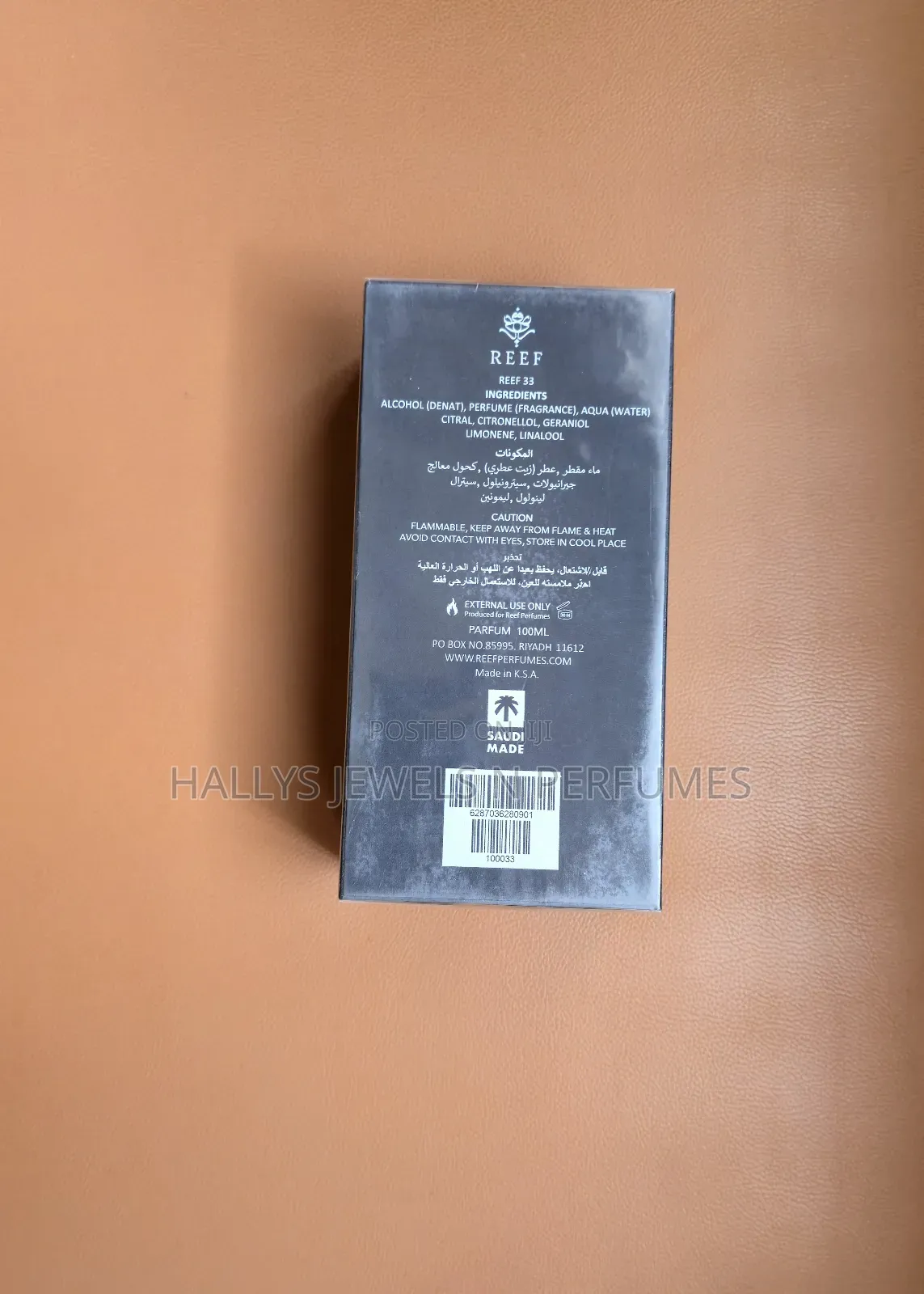 Reef 33 Perfume by Reef Perfumes, 100ml, Unisex