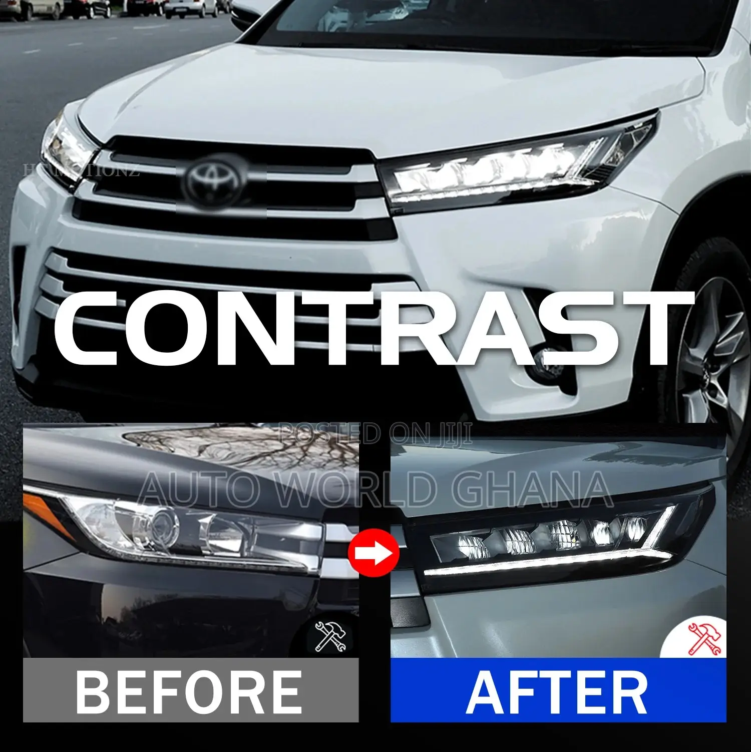 Toyota Highlander 2017 To 2019 Premium Led Head
