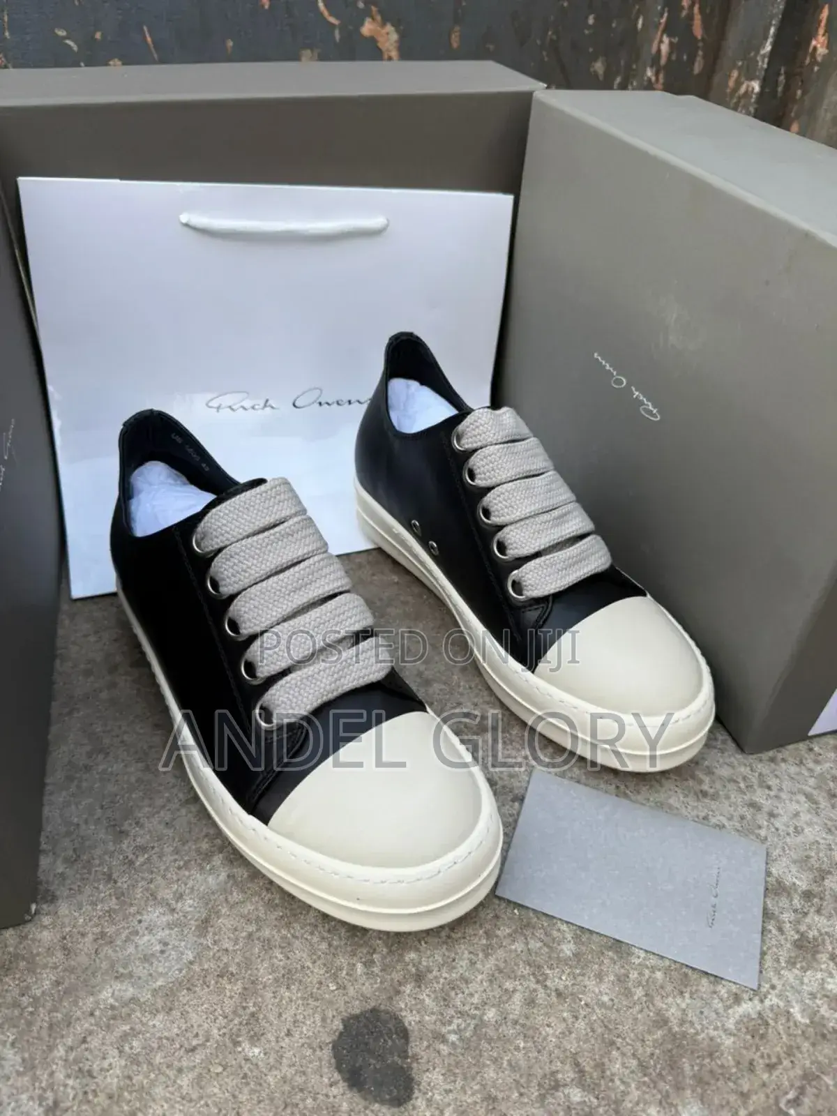 Original Rick Owen Jumbo Lace Low