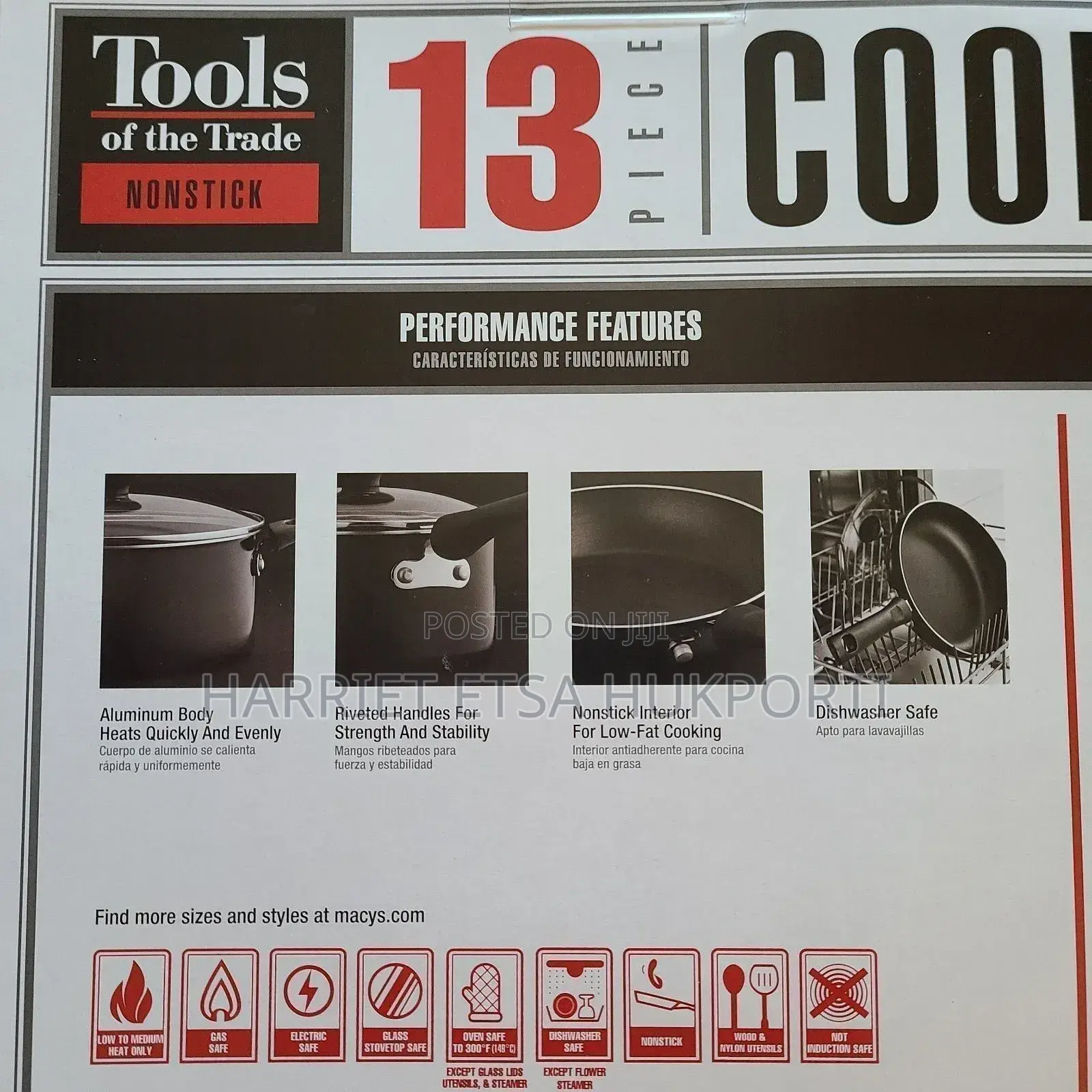 Brand New 13 Nonstick Cookware Set From the Usa