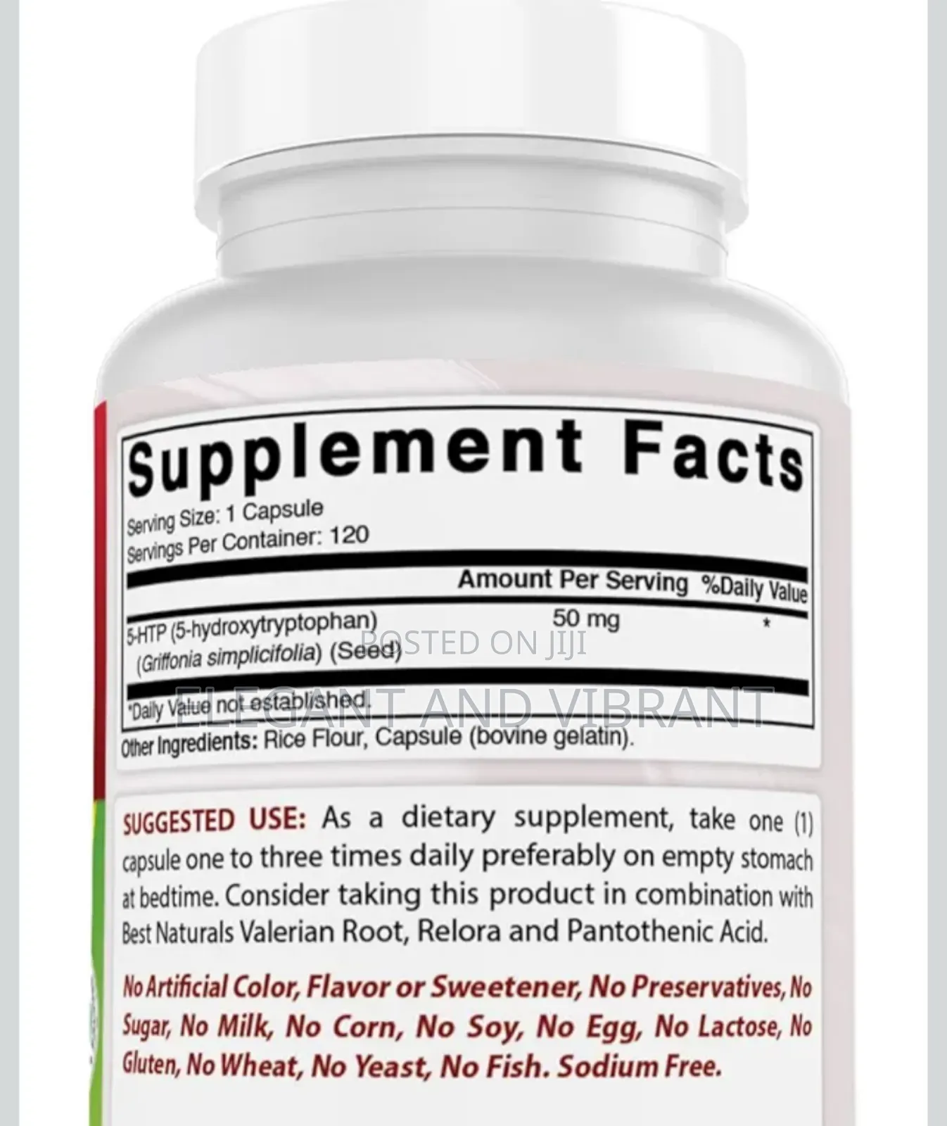5htp 50 Mg 120 Capsules, 5 Htp Capsules Supports Rest & Restful Sleep