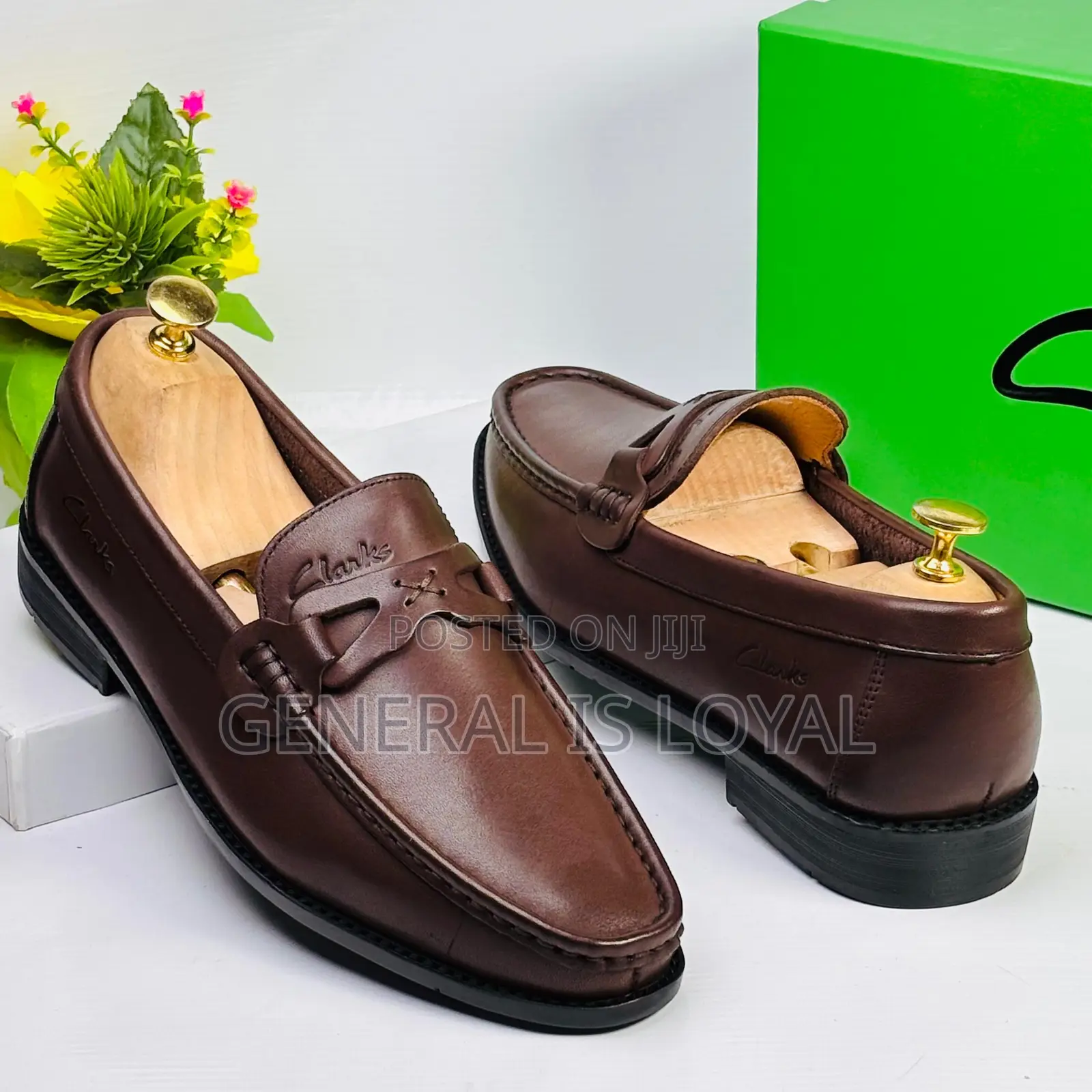 Clarks Men Brown Leather Loafers