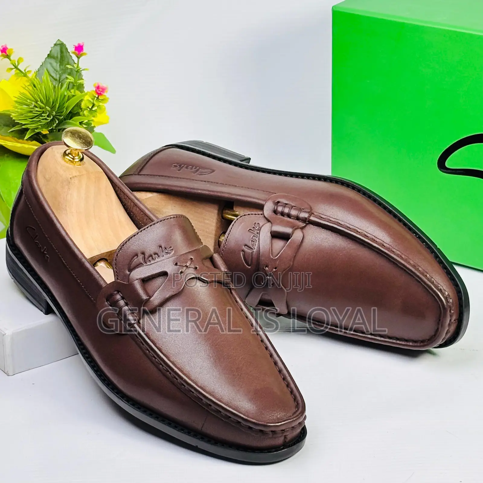 Clarks Men Brown Leather Loafers