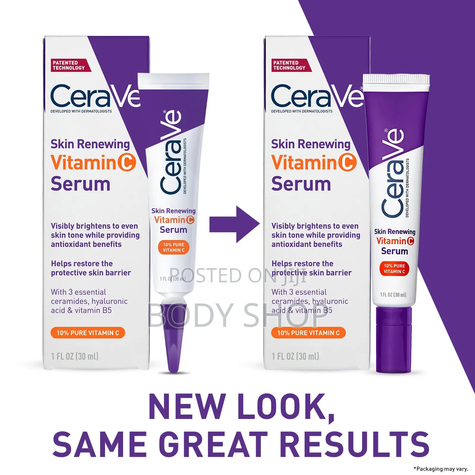 Cerave Vitamin C Serum With Hyaluronic Acid, Skin Brightening Serum