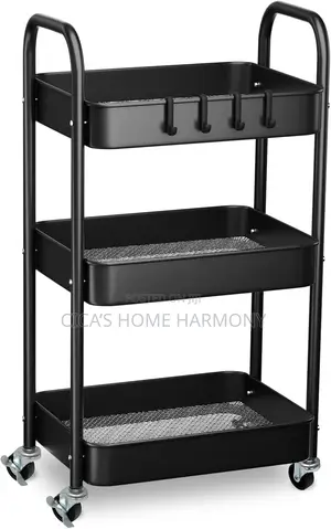3-Tier Multi-Purpose Rolling Utility Cart