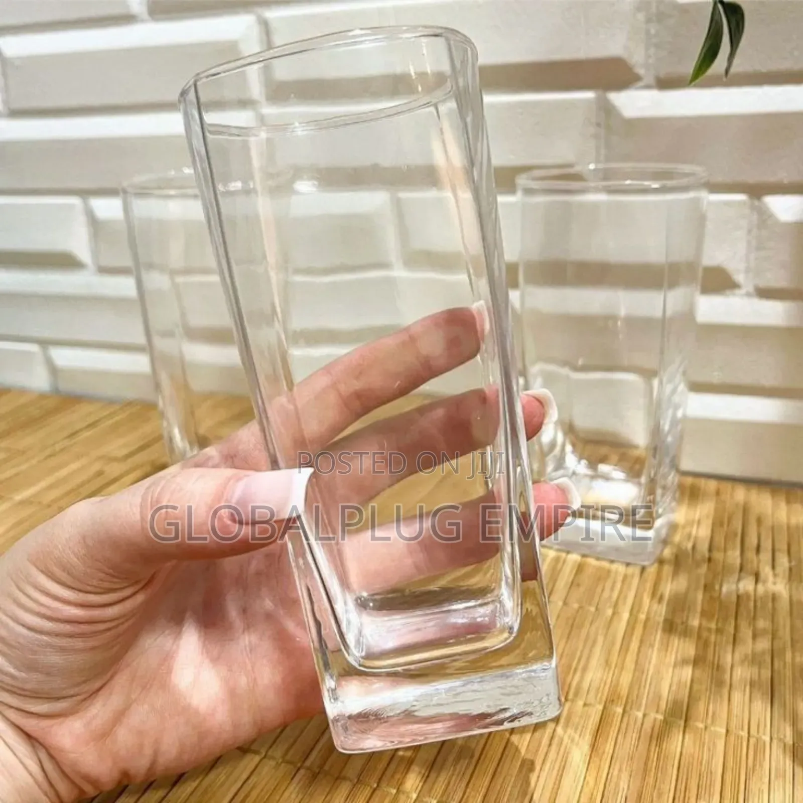 6 Pieces Water Glass Set Strong Elegant