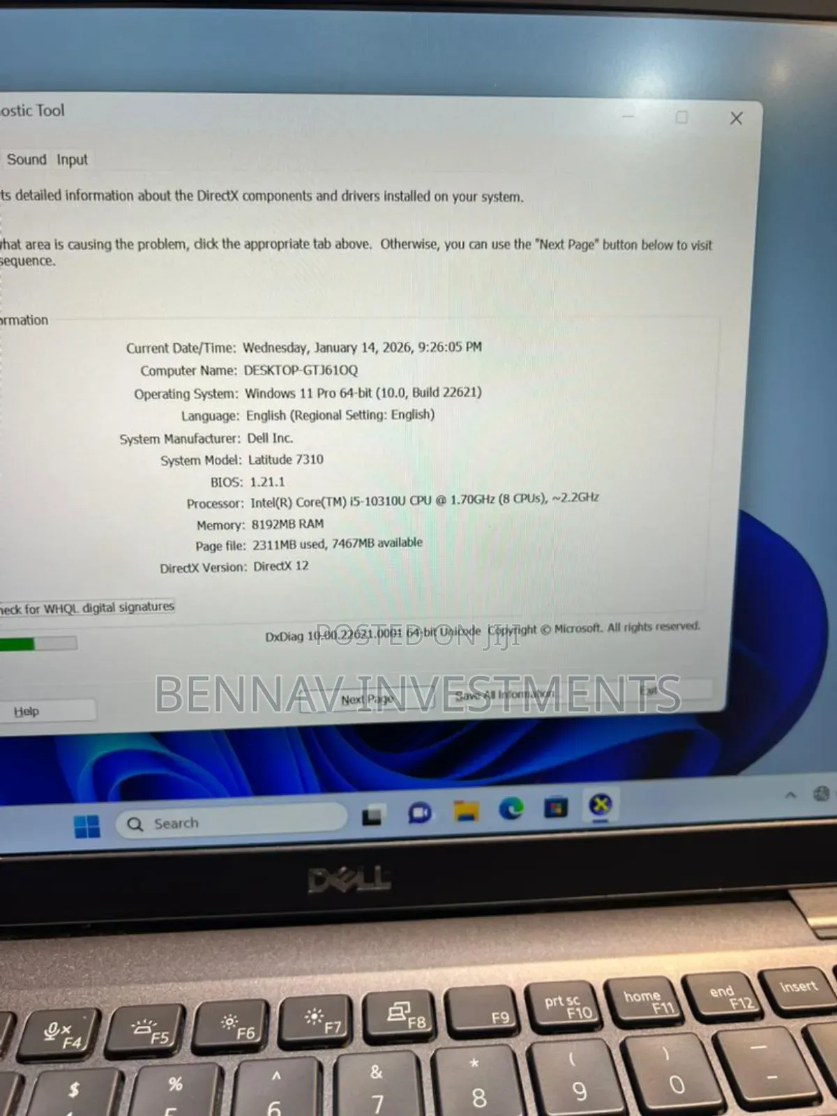 Laptop Dell Latitude 7320 8GB Intel Core i5 SSD 256GB