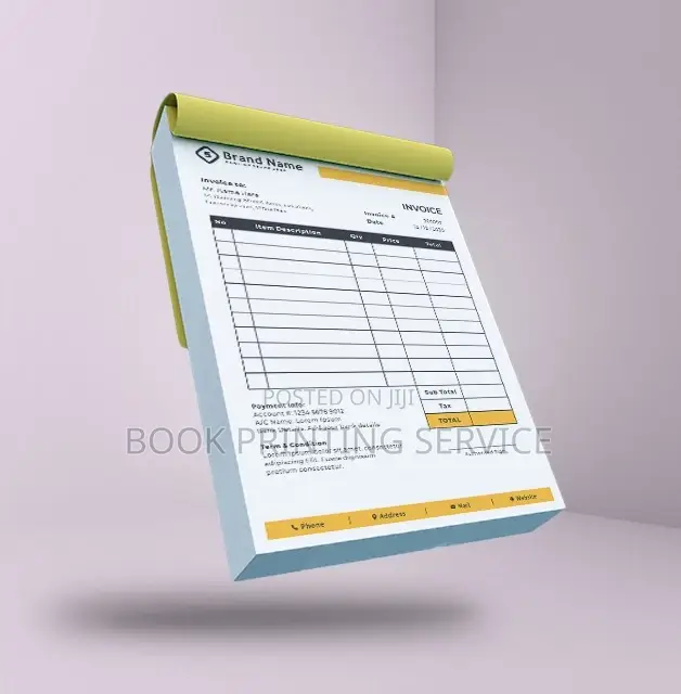 Receipt, Invoice Waybill Printing Services + Delievery