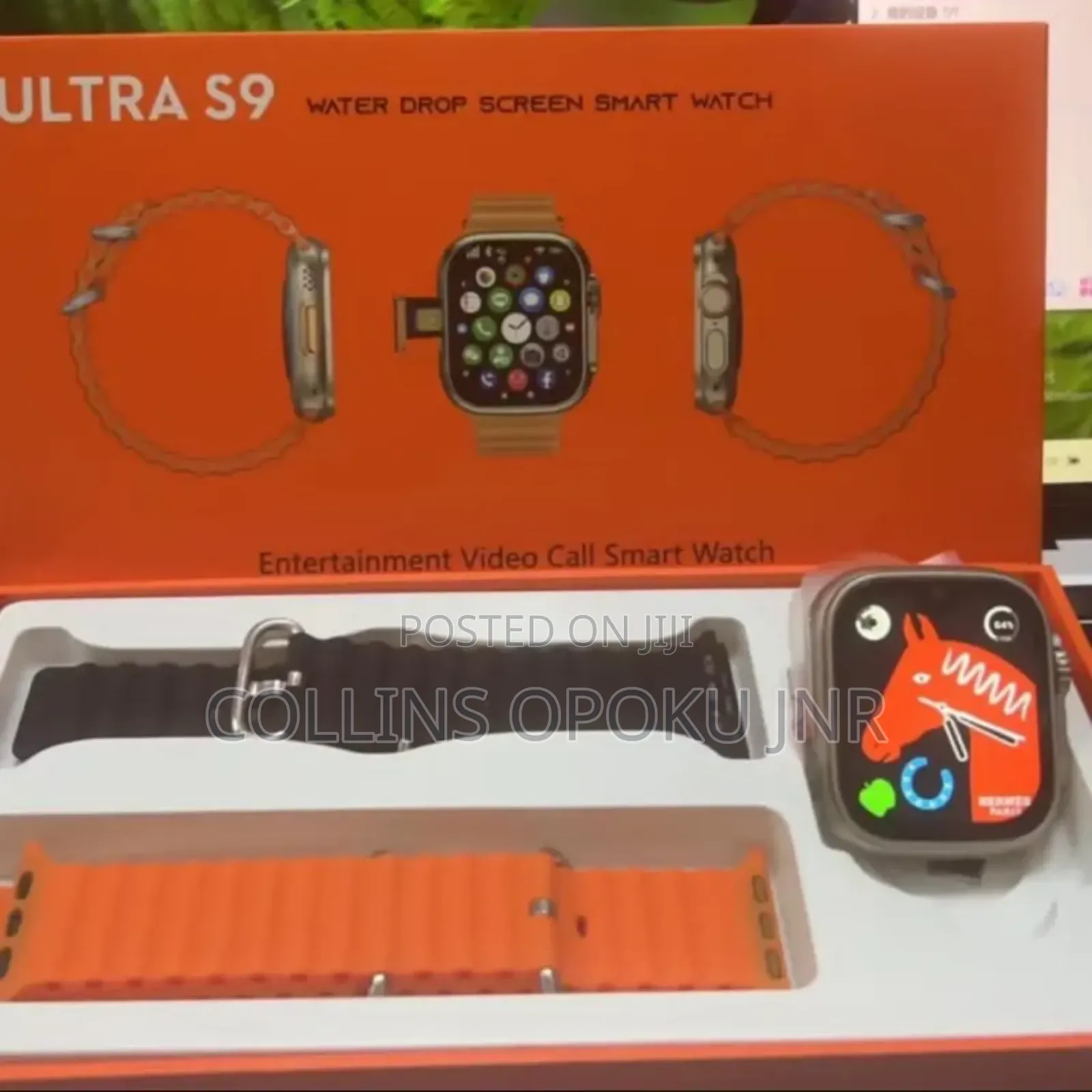 4g Ultra S9 Android Sim Smartwatch + Dual Camera For Video Call