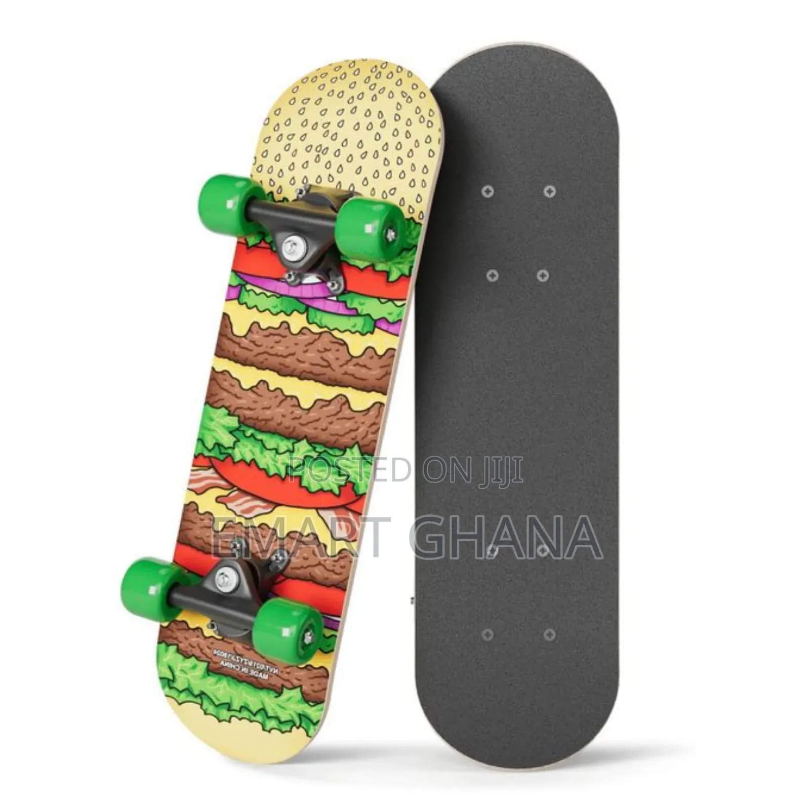 Kids Wooden Skateboard - Multicolor