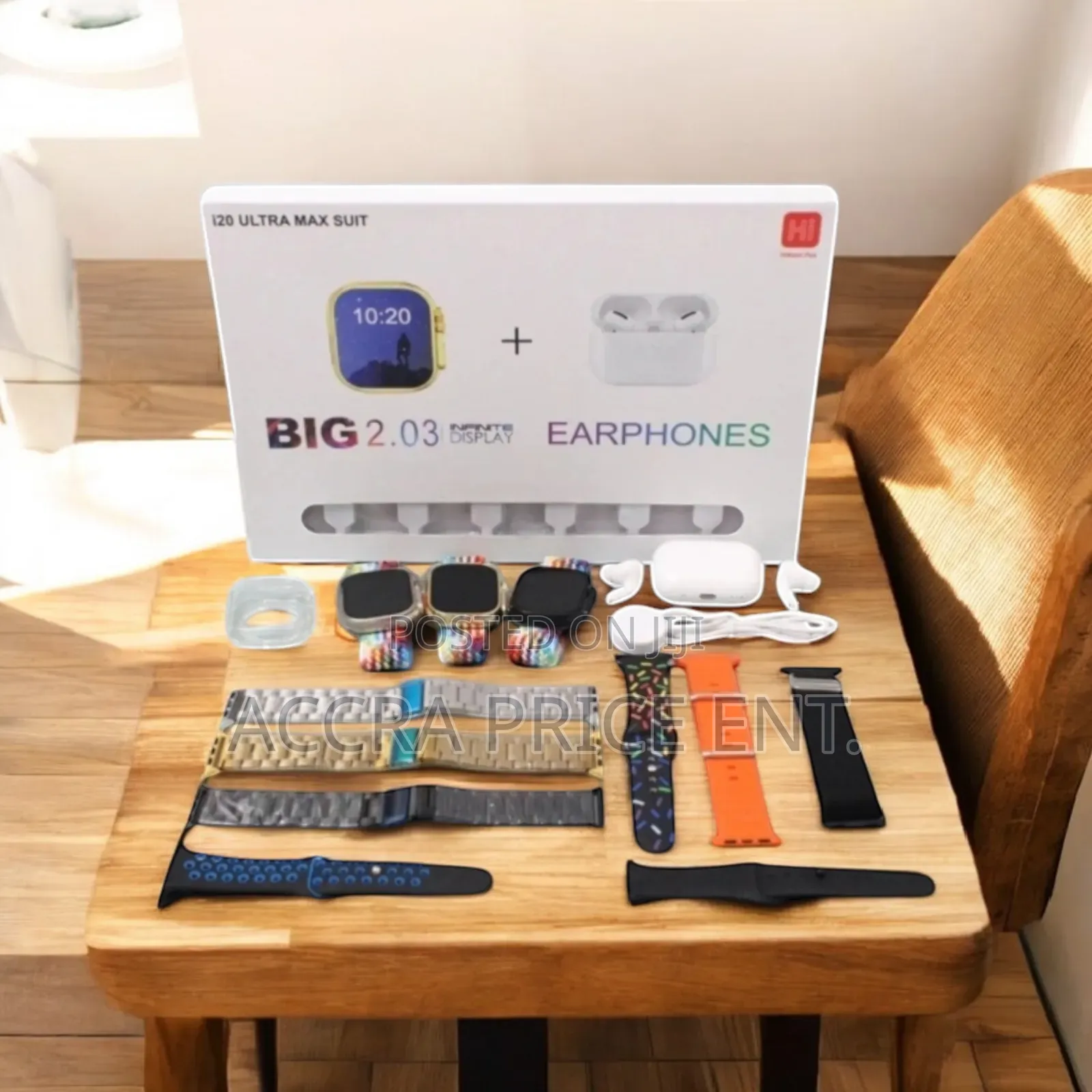 I20 Ultra Max Suit Smartwatch 10 in 1 Set+Earbud (292828)
