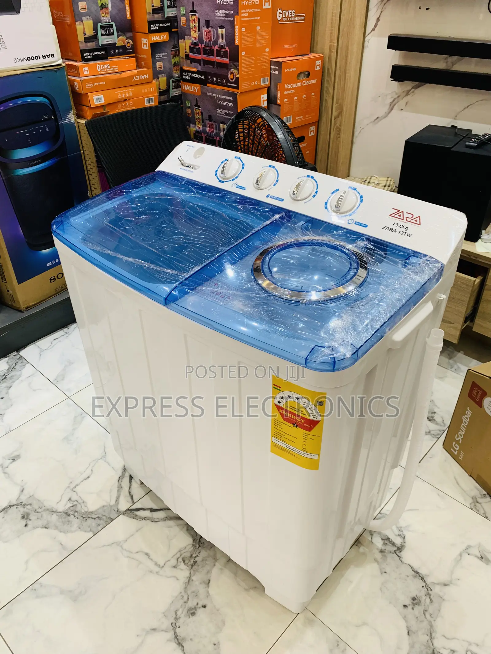 Text Us for Your Zara 13kg Topload Twintub Semi Auto White