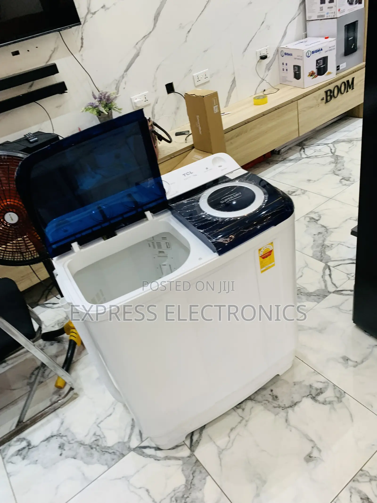 Ultra Modern Sleek White TCL 7kg Topload Twintub Washing Machine