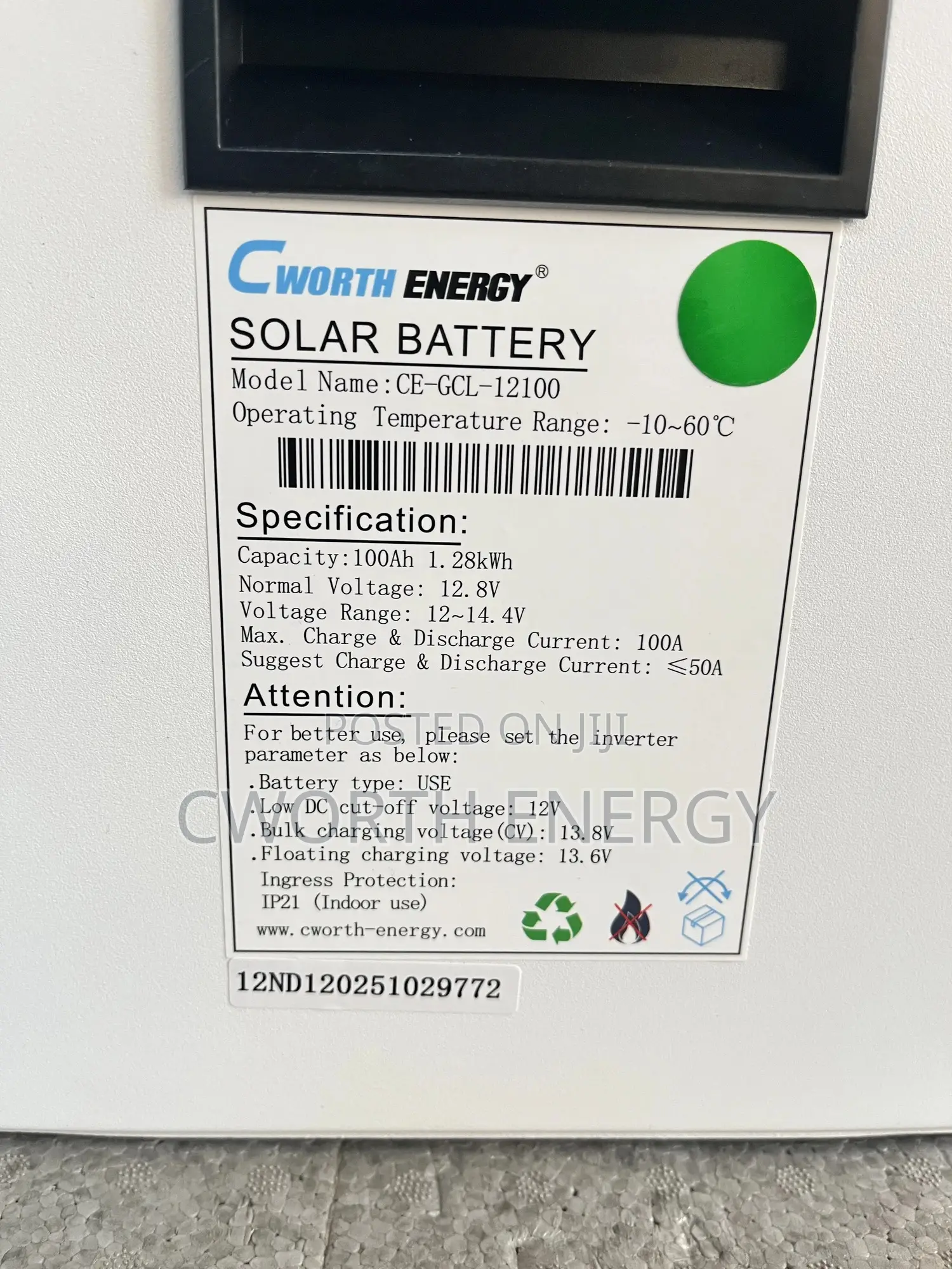 12v100ah Lithium Battery