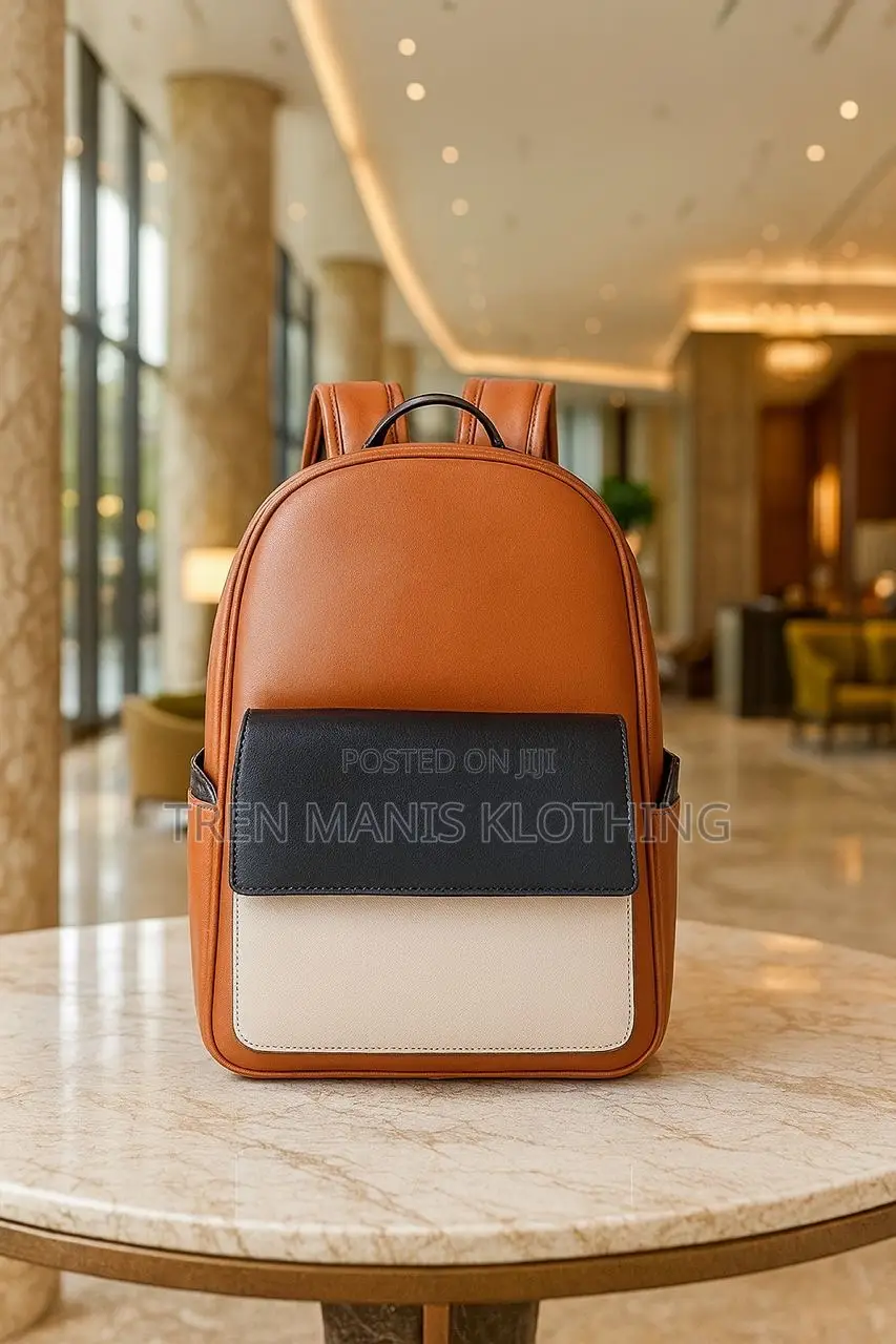 Brown Leather Backpack