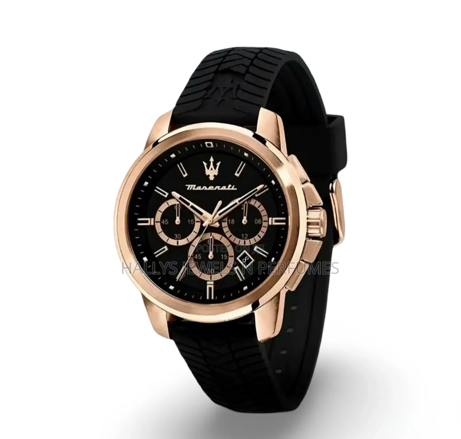 Maserati Successo Men's Watch, Silicone Strap