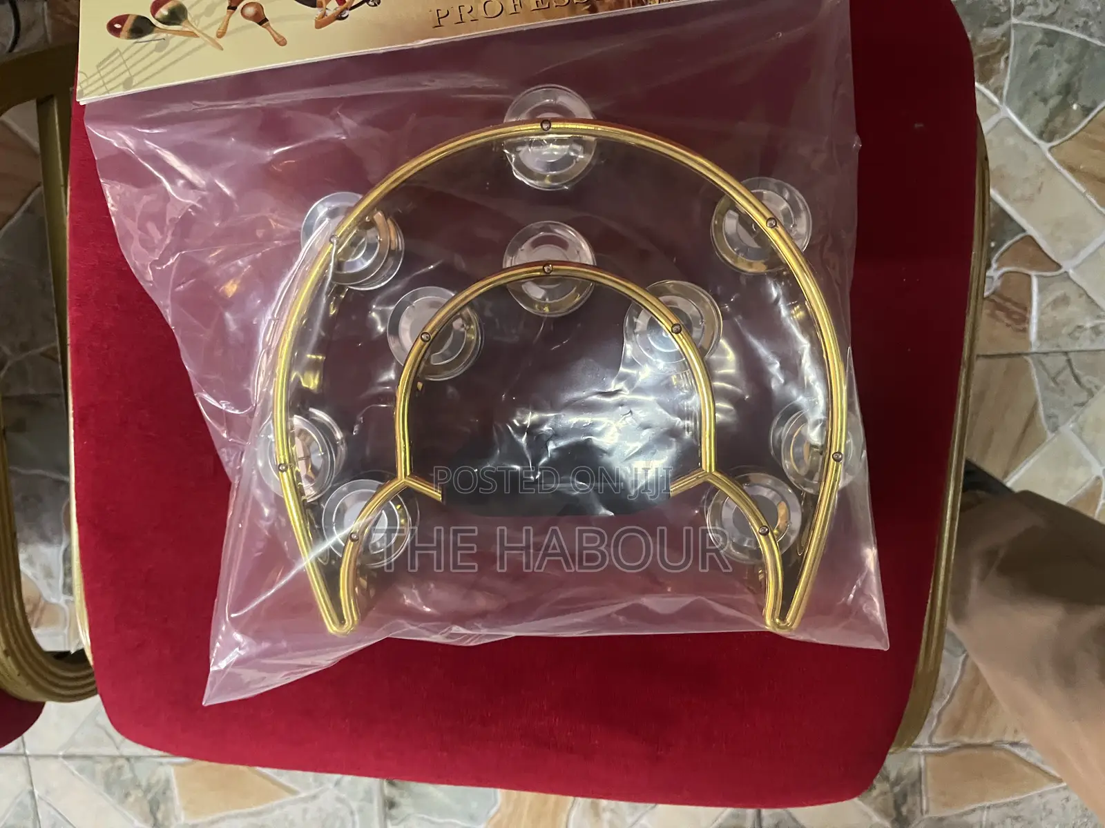 Gold Menil Tambourine