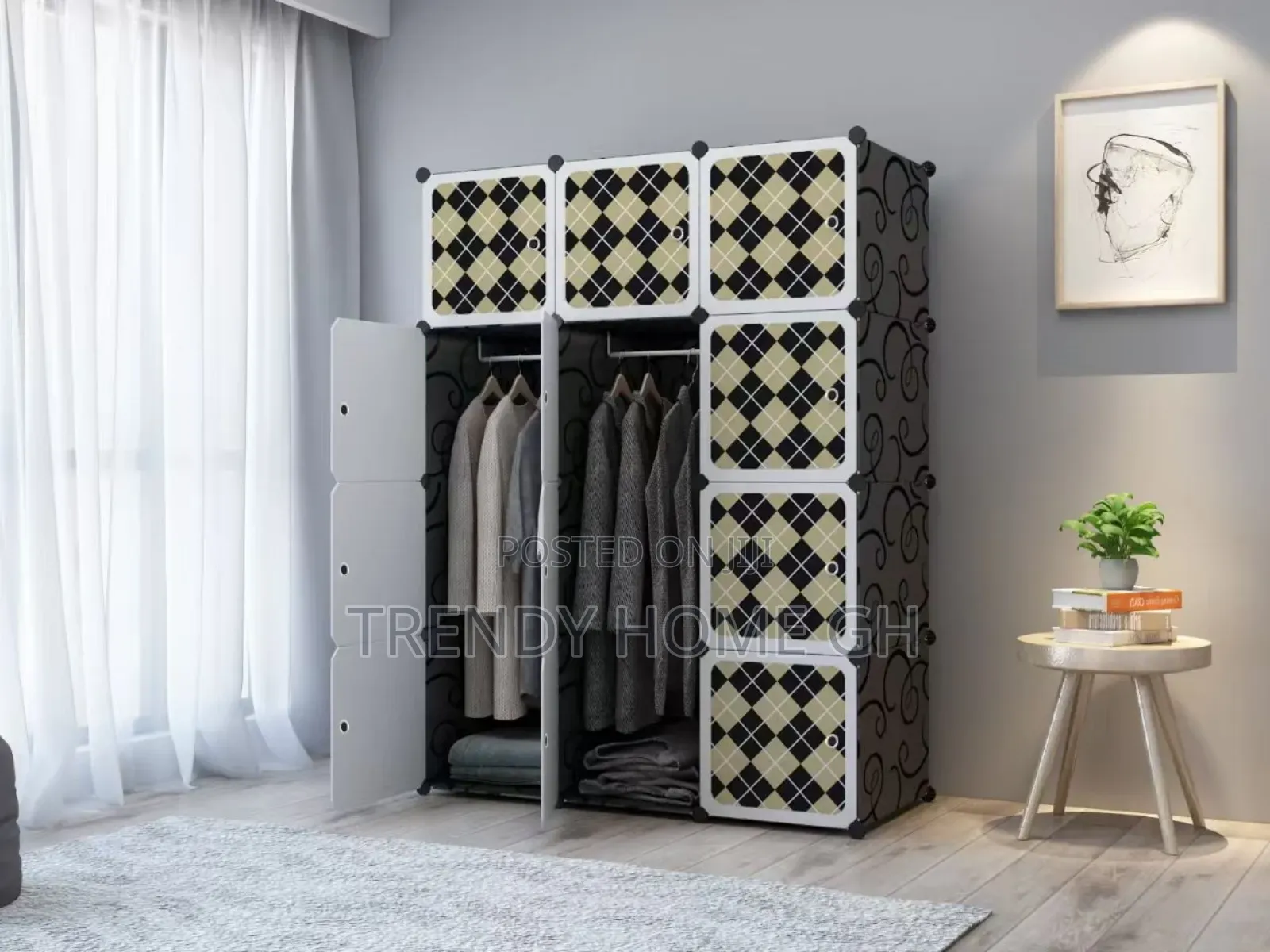 12 Cubes Modular Plastic Wardrobe Closet Organizer