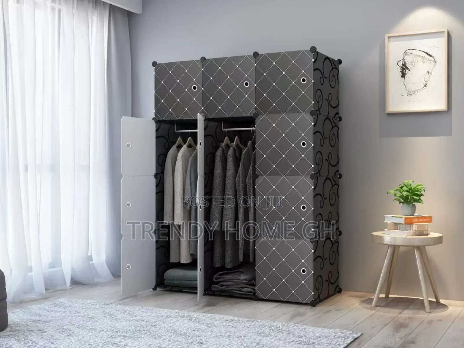 12 Cubes Modular Plastic Wardrobe Closet Organizer