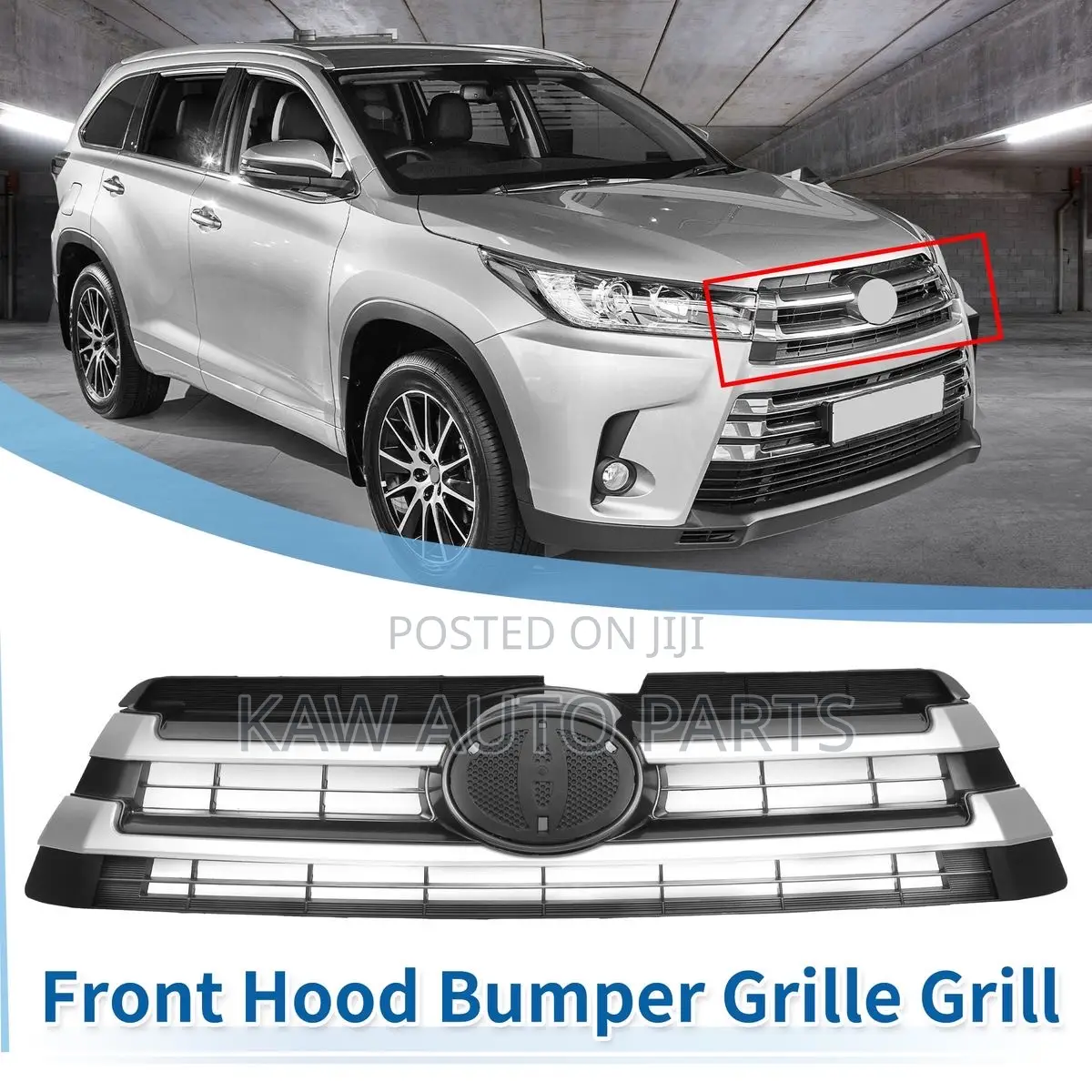 2017,2018,2019 Upper Grille For Toyota Highlander