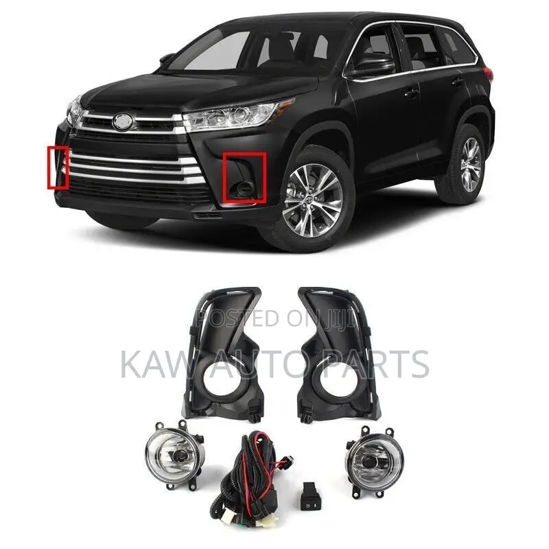 2017,2018,2019 Foglight And Cover For Toyota Highlander