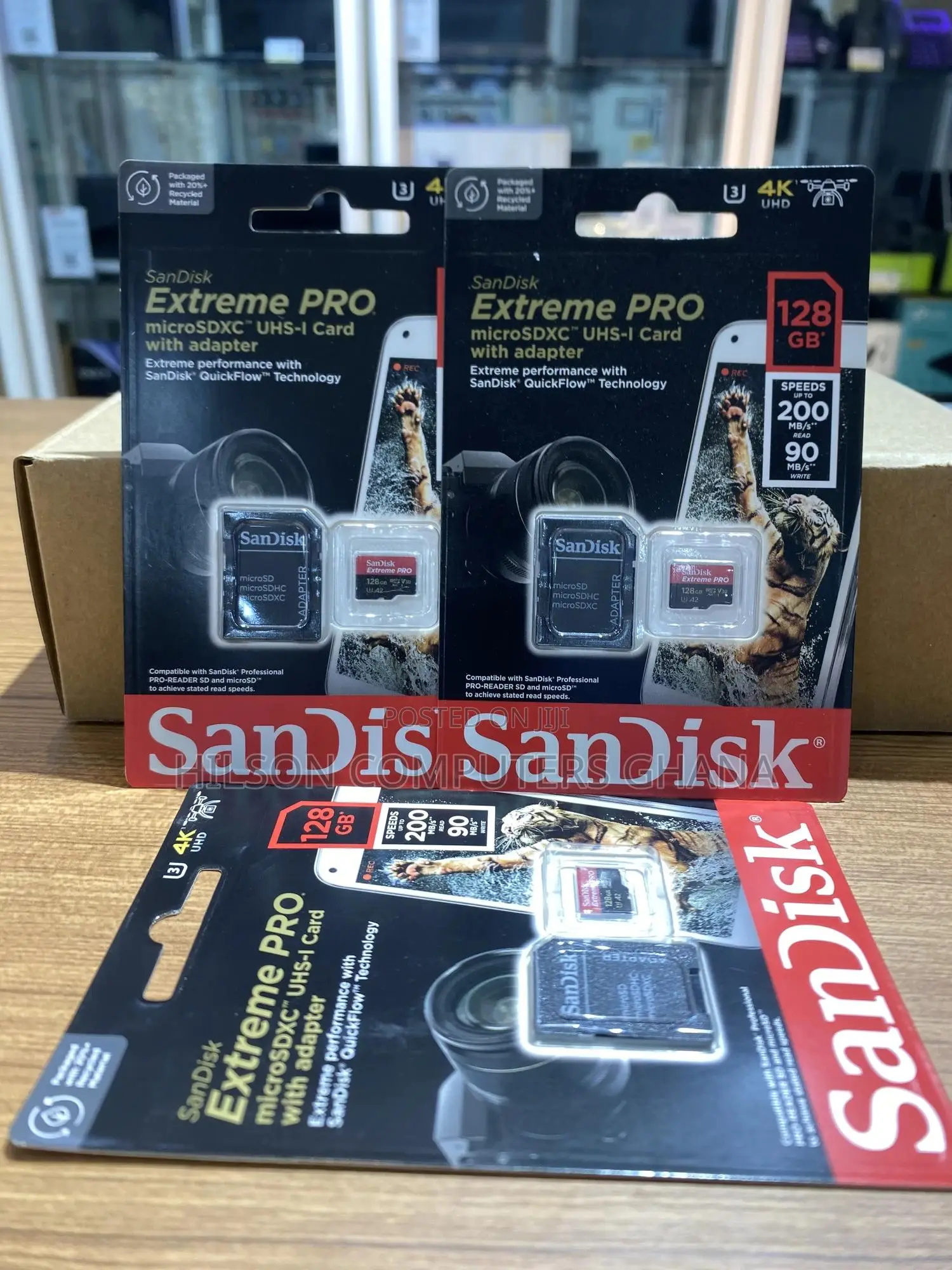Sandisk Extreme Pro Microsdx Uhs-i Card With Adapter - 128gb