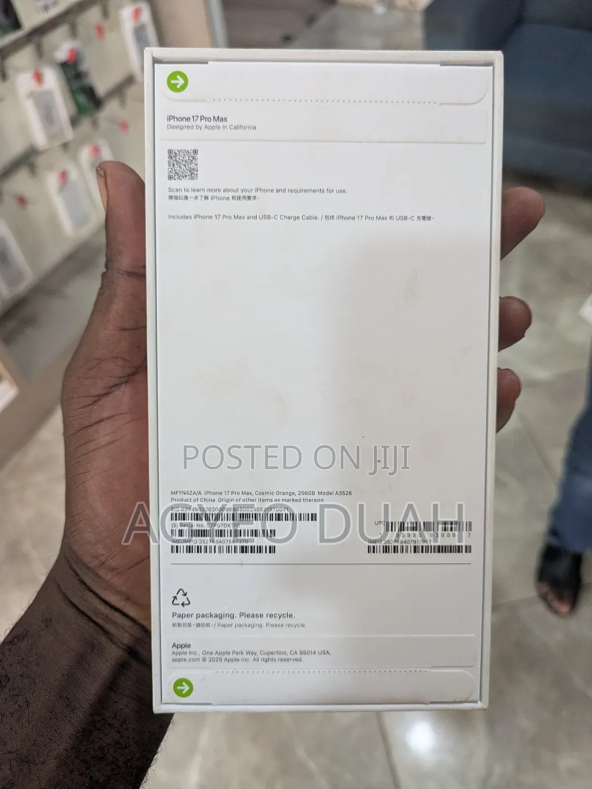 New Apple iPhone 17 Pro Max 256 GB Orange