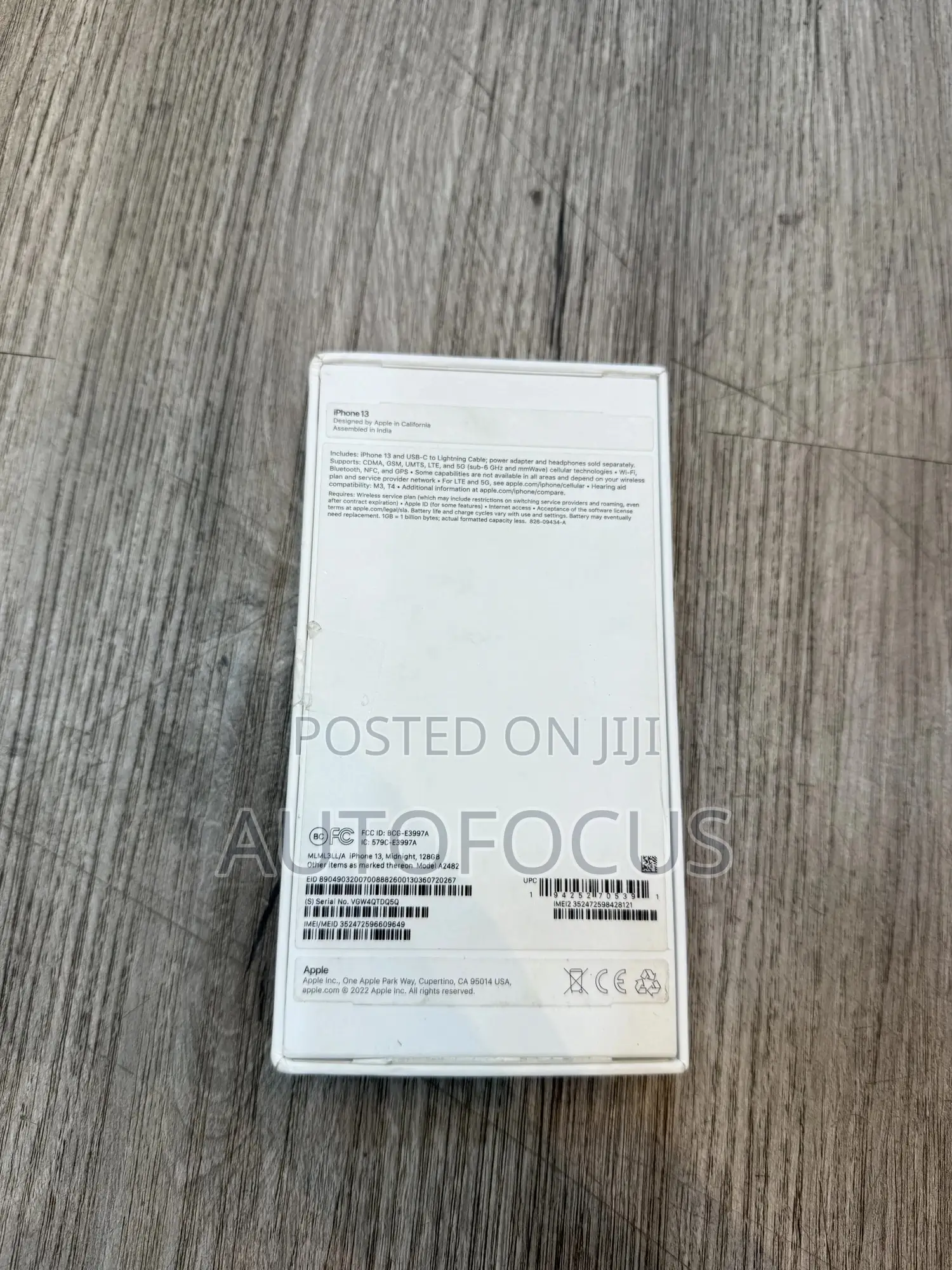 New Apple iPhone 13 128 GB Black