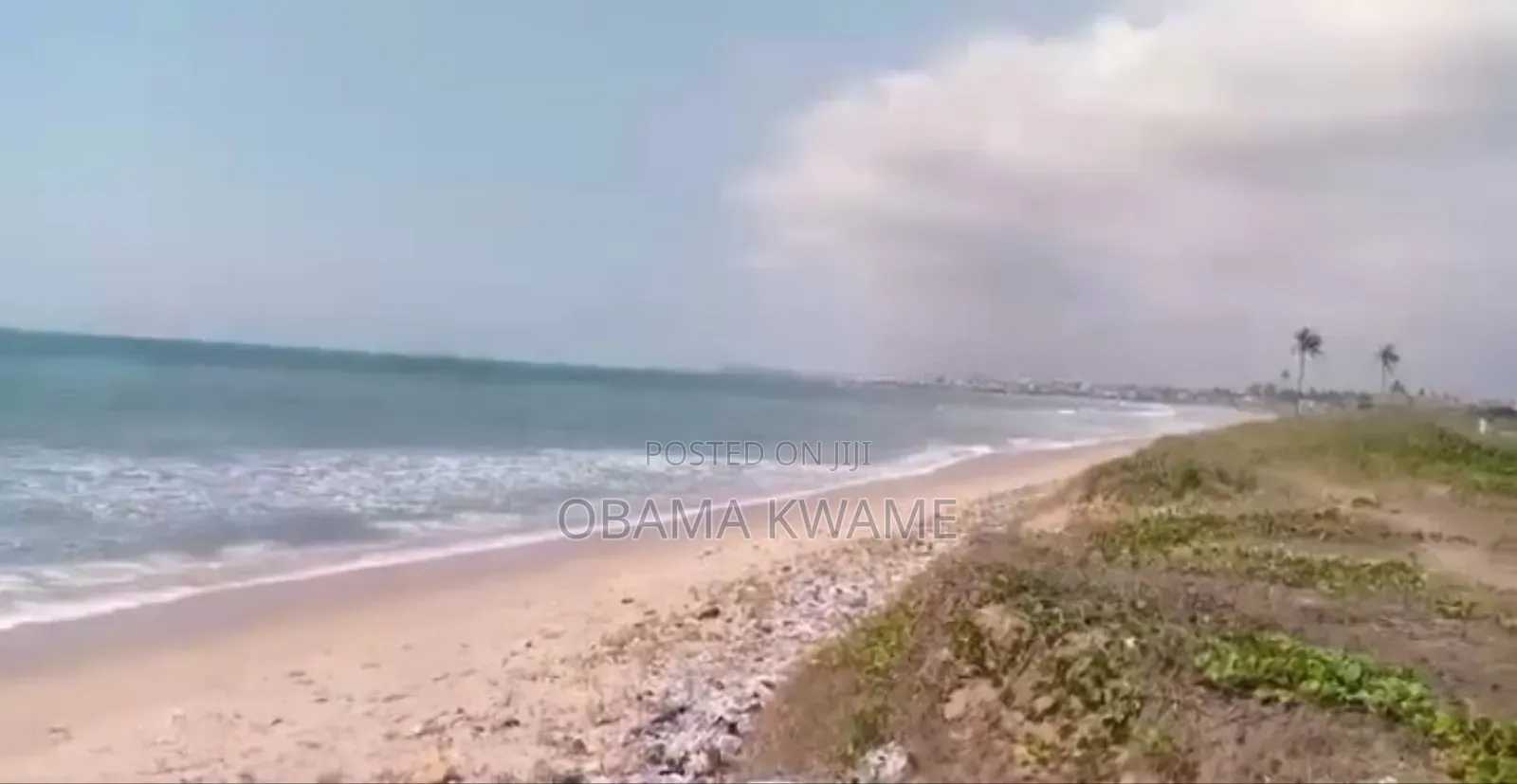 Titled 3 Acres of Beachfront Land for Sale at Prampram