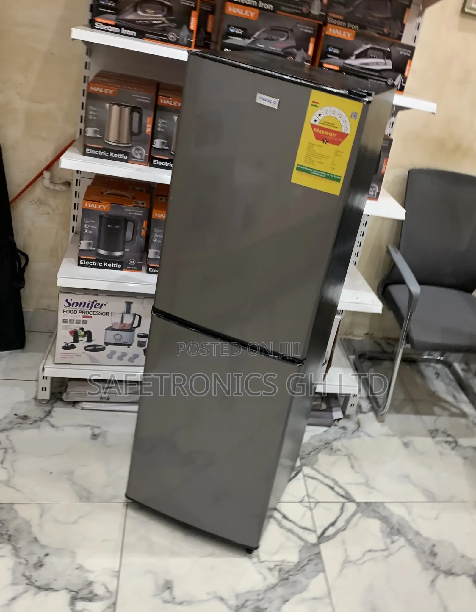 Original Nasf2-20fl Grey Nasco 158 Liters Electric Bottom Mount Fridge