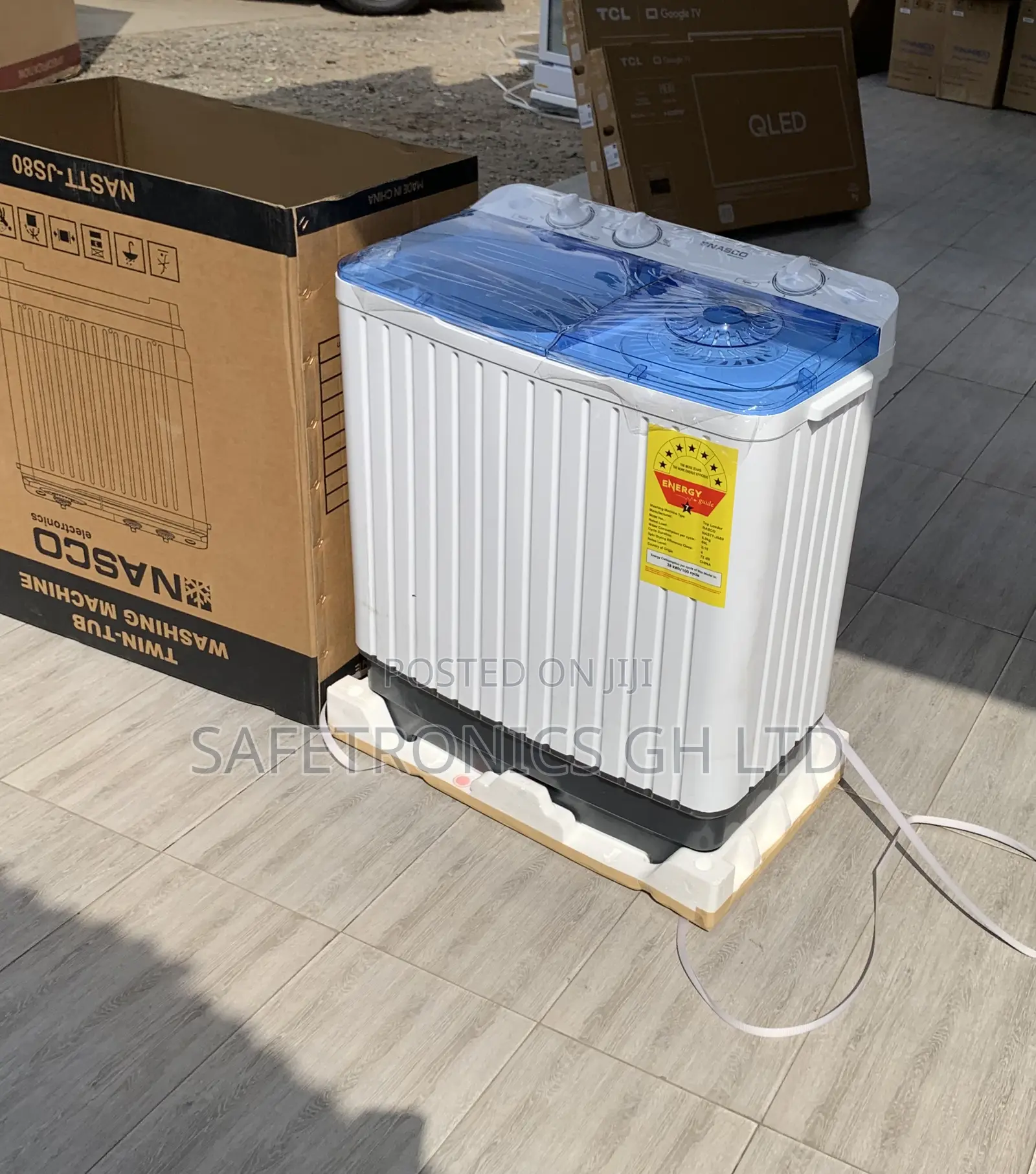 Super Fast White Nasco Semiautomatic 7kg Electric Topload Washer