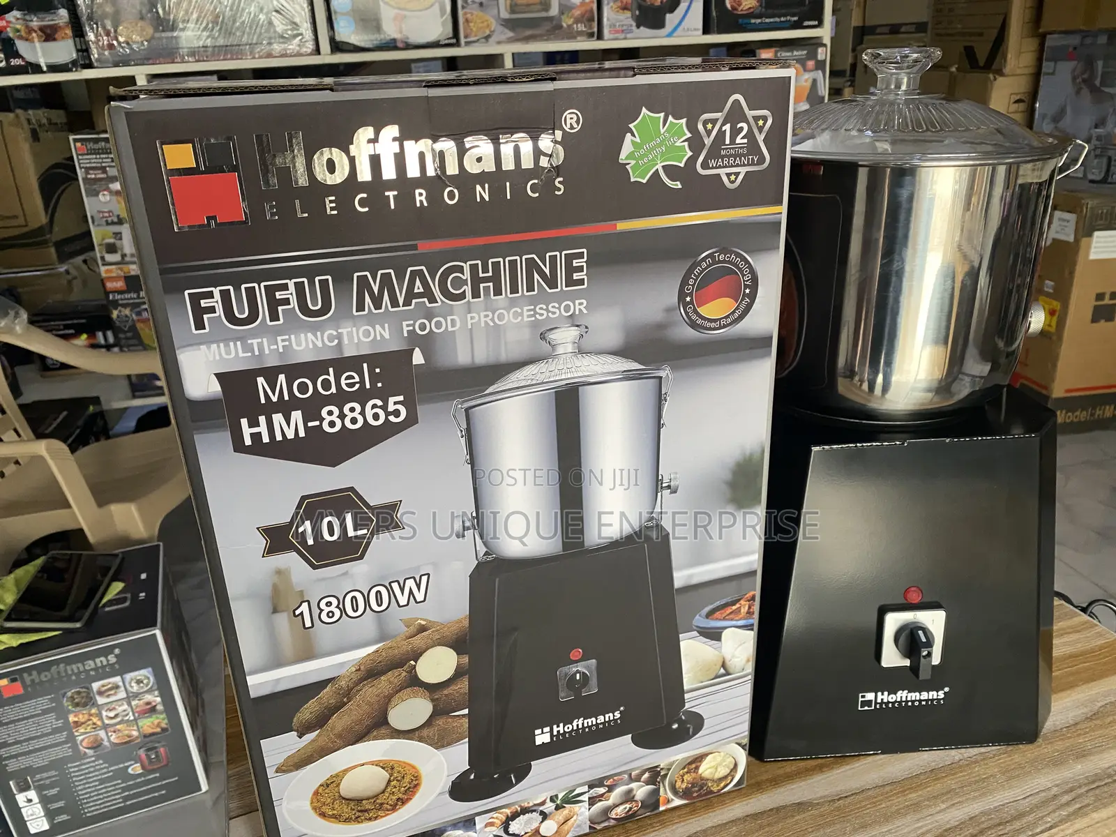 High Performance Streamlined 1800w Hoffman Fufu Processor