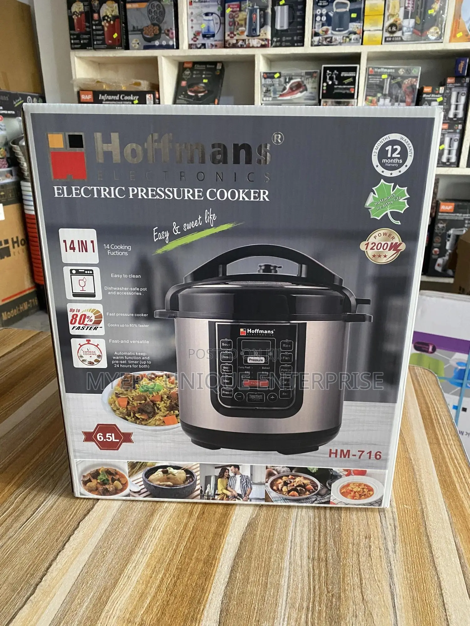 Hoffmans 1200w Multi-functional Pressure Cooker