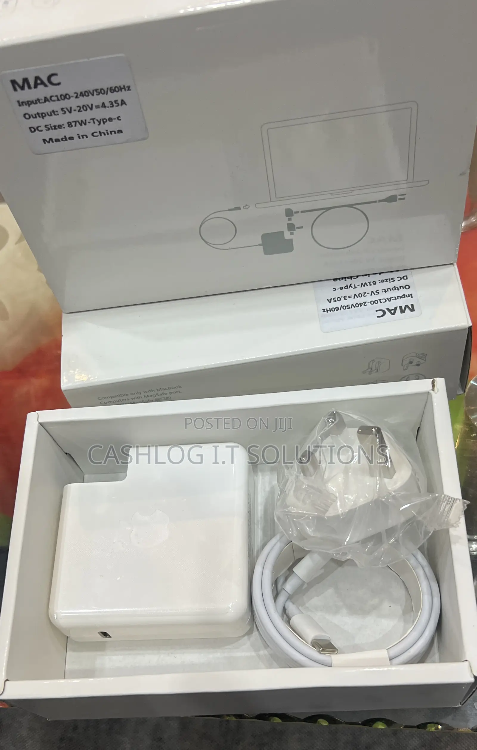 Macbook Type C 87 Watts Charger Original