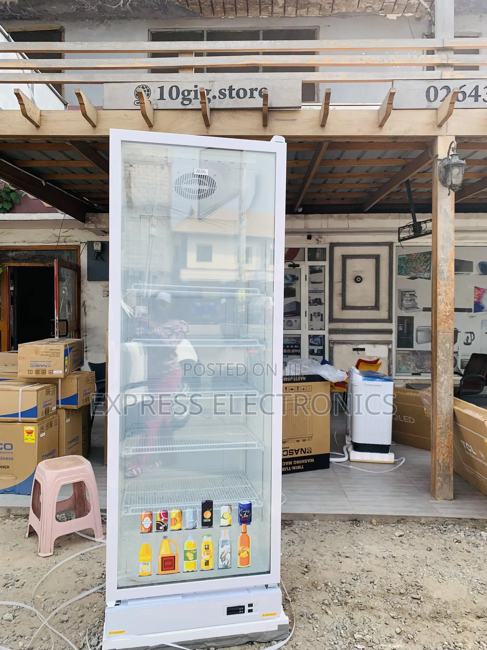 Get a New Zara -600dfg 591l Single Door Display Fridge