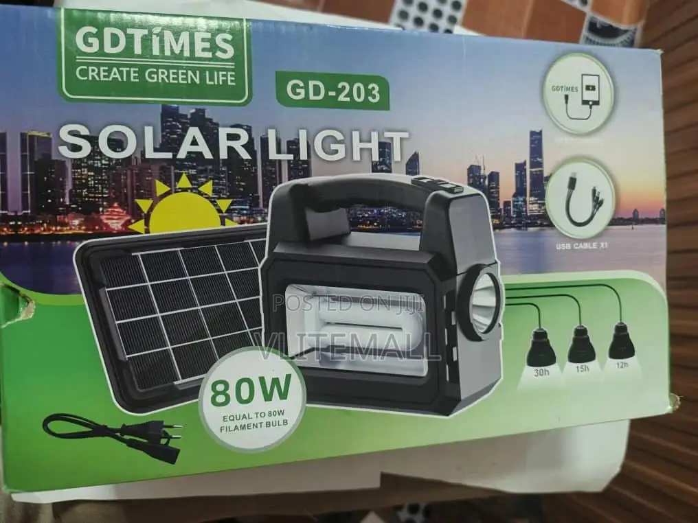 Gdtimes Gd-203 Solar Lighting System