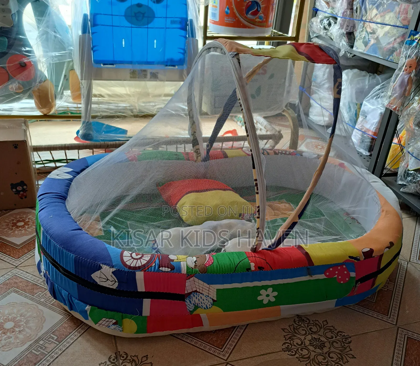 Baby Bed Mattress With Mosquitoe Net 0 to 6months