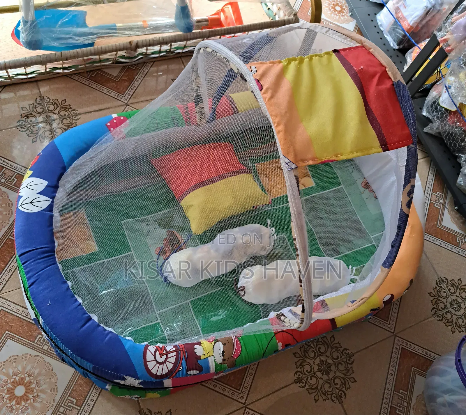 Baby Bed Mattress With Mosquitoe Net 0 to 6months