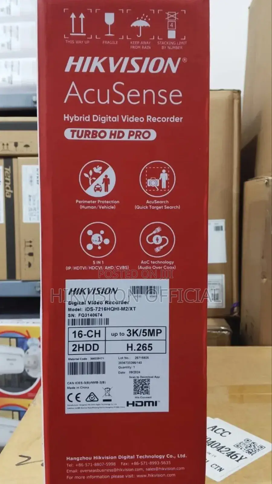 Ids-7216hqhi-m2/Xt 16-ch 1080p 1u H.265 Acusense Dvr