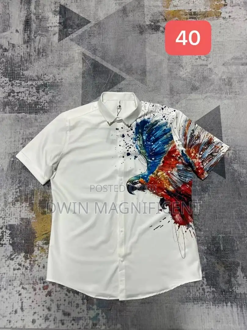 Men's Short-Sleeved Casual Shirt